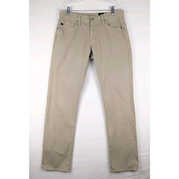 Adriano Goldschmied Pants Men’s 31x32 Beige Graduate Chino Tailored Leg Stretch - Picture 1 of 9